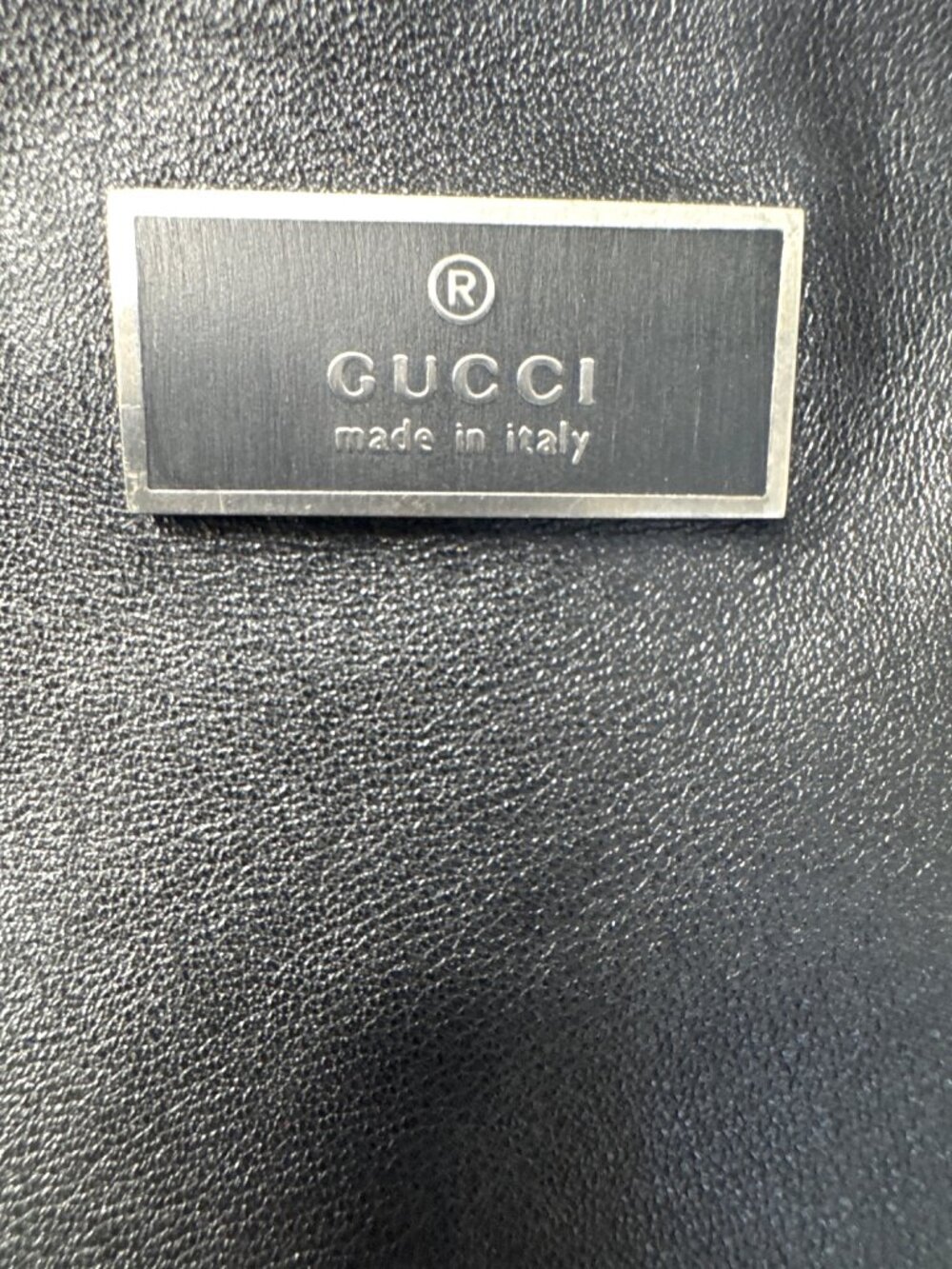 Gucci Black Leather Handbag With Adjustable Strap Made In Italy - Picture 2 of 7